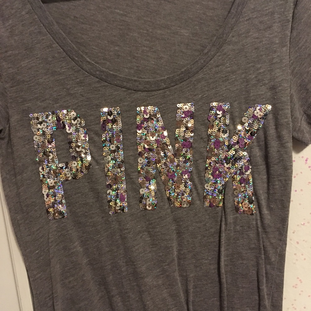 Gray sequin shirt